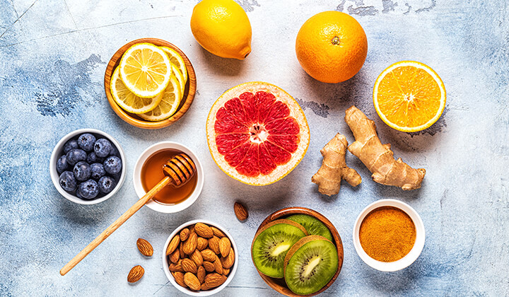 Zitrusfrüchte oder Ingwer als Vitamin-C-Lebensmittel